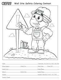 Coloring sheet will be sent over whatsapp after registration. Fillable Online Well Site Safety Coloring Contest Oerb Fax Email Print Pdffiller