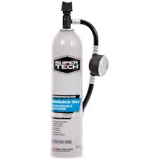 Due to refrigerant losses that occur over time, this service is one that should be added to your vehicle maintenance schedule. Super Tech Premium R 134a Refrigerant With Reusable Hose And Gauge 18 Oz Walmart Com Walmart Com