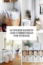 66 wicker baskets and cubbies ideas for
