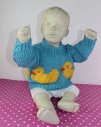 Baby And Toddler Chunky Rubber Duck Sweater Pattern By Christine Grant