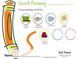 Kids Chart For Routines Kid Pointz