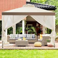 10 X 10 Feet Patio Canopy Gazebo With