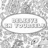 20 printable inspirational quotes coloring pages. 1