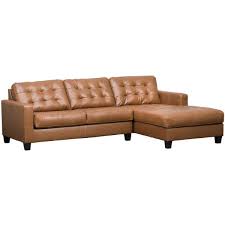 2pc Italian Leather Sectional With Raf