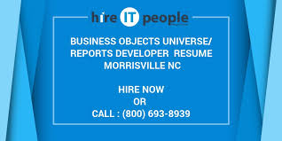 Business Objects Universe Reports Developer Resume