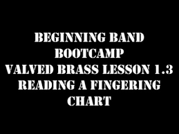 Valved Brass Lesson 1 3 Reading A Fingering Chart