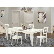 Browse through our mission, craftsman and arts and. Mission Style Off White Wood Extendable Dining Set With Wooden Table And Kitchen Chairs Finish Pieces Option Overstock 14366511