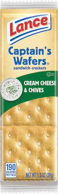 wafers cream cheese chives lance