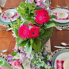day centerpiece with annuals