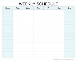 College Course Calendar Template Class Schedule 5 Free Excel