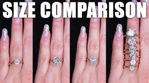 1 carat diamond size comparison on
