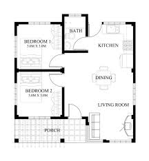 2 Bedroom House Plans