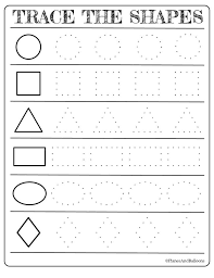 Our free printable shapes tracing worksheets are just right for skill building during the kindergarten year. Free Printable Shapes Worksheets For Toddlers And Preschoolers Free Preschool Worksheets Preschool Forms Tracing Worksheets Preschool
