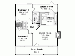 Cottage Style House Plan 2 Beds 1