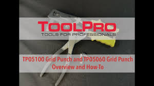 rivet tool and grid punch tool overview