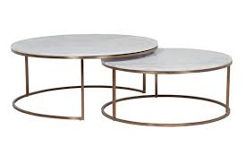 Elle Round Marble Nest Coffee Tables
