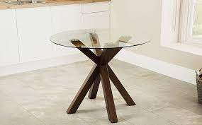 Hatton Round Dining Table 100cm Glass