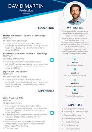 Resume format and cv format: Professional Cv Template With Educational Details And Professional Skills Powerpoint Templates Download Ppt Background Template Graphics Presentation