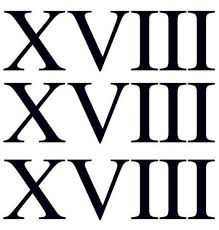 Roman Numeral Eighteen Xviii Tattooforaweek Temporary