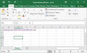 Ms Excel 2016 Draw A Border Around A Cell