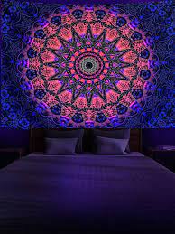 1pc Fluorescent Mandala Tapestry Wall