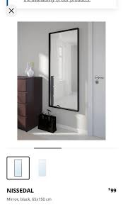 Black Ikea Mirror X 1 Nissedal