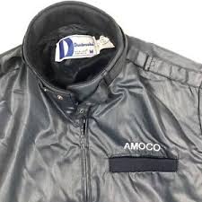 Vtg Amoco Service Station Dunbrooke Jacket Made In Usa 60s