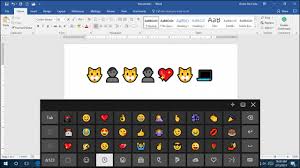 emoji in windows 10 and macos