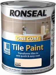 Ronseal One Coat Tile Paint Magnolia