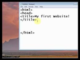 creating an html file in notepad you