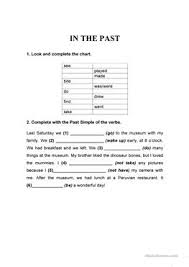 English Esl Past Worksheets Most Downloaded 94 Results