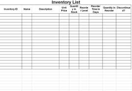 Inventory Tracking Spreadsheet Template Free Inventory