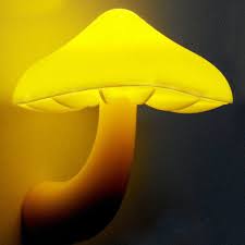 Mini Mushroom Wall Night Light Light Controlled Bedroom Lamp Alexnld Com