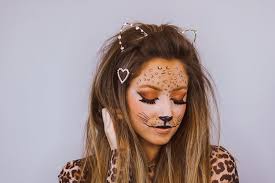 halloween leopard makeup tutorial