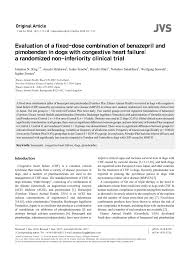 Pdf Evaluation Of A Fixed Dose Combination Of Benazepril