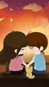 love cartoon couple wallpapers