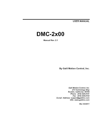 dmc 2x00 user manual galil