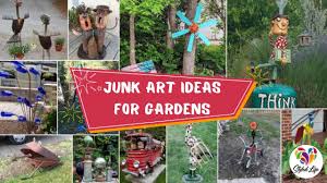 rev your garden using junk art ideas
