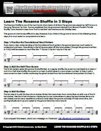 The Rosanna Shuffle Beat Notation Onlinedrummer Com