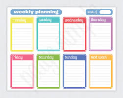 Best Photos Of Printable Weekly Planner Calendars Free