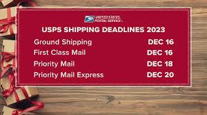 fedex usps shipping mailing deadlines