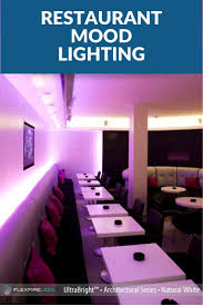 Mood Lighting For Restaurants Is Easily Achieved With Led Strip Lights With A Range Of Colors And Color Temperatu Led Strip Lighting Mood Light Strip Lighting