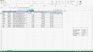 How To Calculate Body Mass Index Bmi In Microsoft Excel Itfriend Exceltricks