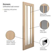 Darwen Oak Glazed Internal Door