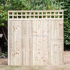 Trellis Top Closed Board Fence Panel