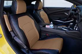 Chevy Camaro 2016 Black Beige Leather