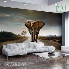 African Elephant Wall Mural Elephant