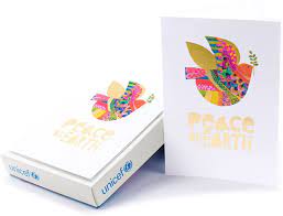 Unicef uk receives 100% from the sales of all inspired gifts, including 100% of all donations. Amazon Com Hallmark Unicef Boxed Christmas Cards Peace On Earth Dove 12 Cards And 13 Envelopes Everything Else