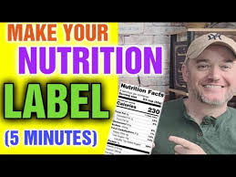 nutrition label fda software