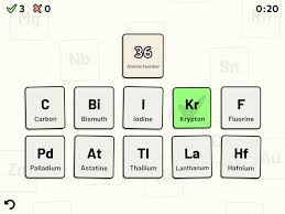 periodic table quiz on the app